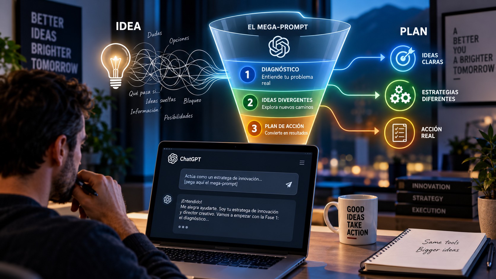 De la idea al plan: el mega-prompt para reinventar cualquier proyecto
